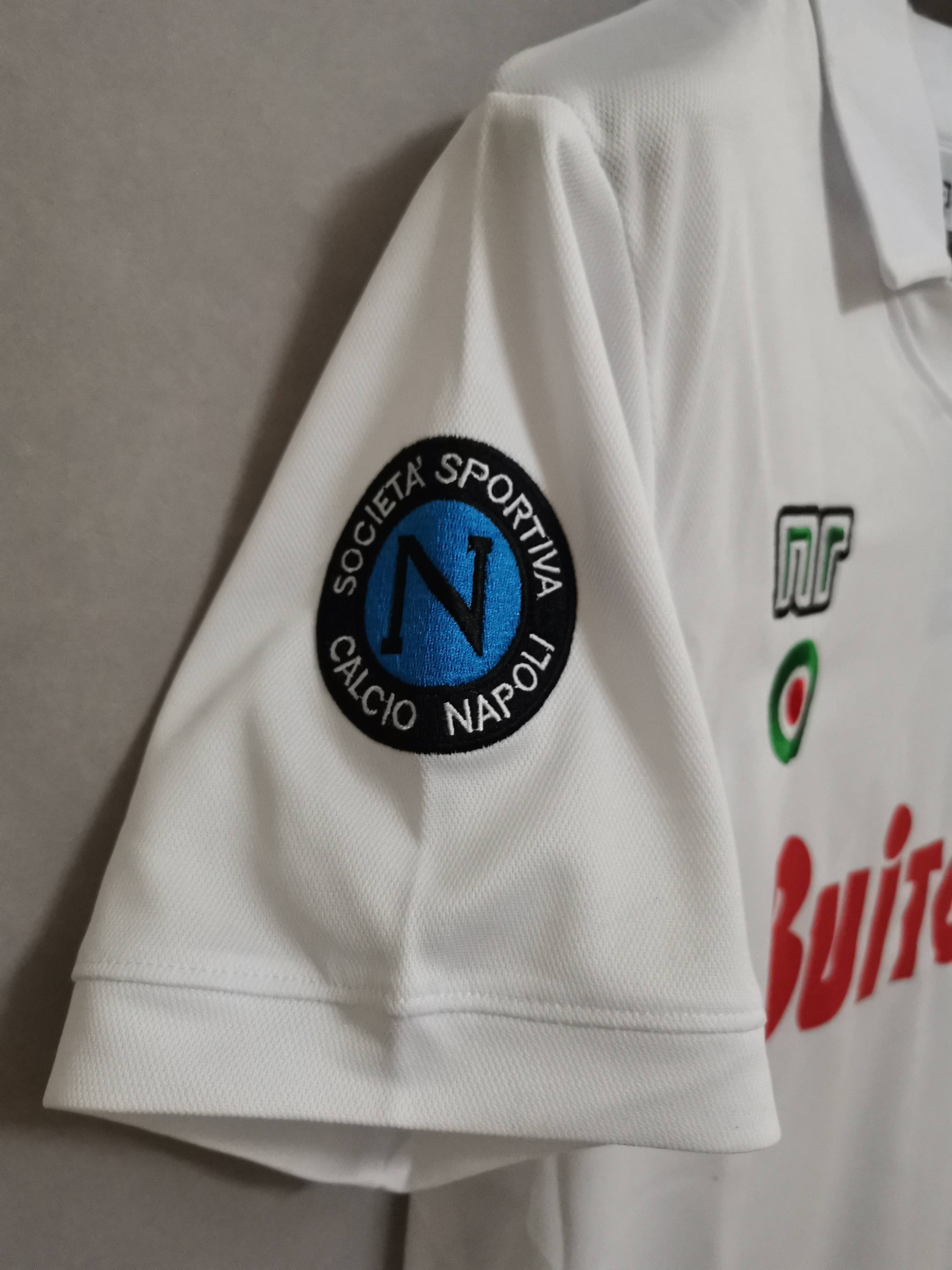 Maradona #10 Napoli Retro Soccer Jersey Away Shirt 1987-88 - Ujersey NHL