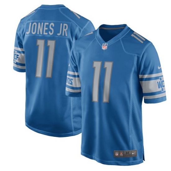 Men's Nike Detroit Lions #11 Marvin Jones Jr Game Light Blue Team Color NFL Jersey - Ujersey