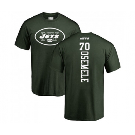 Football New York Jets #70 Kelechi Osemele Green Backer T-Shirt - Ujersey