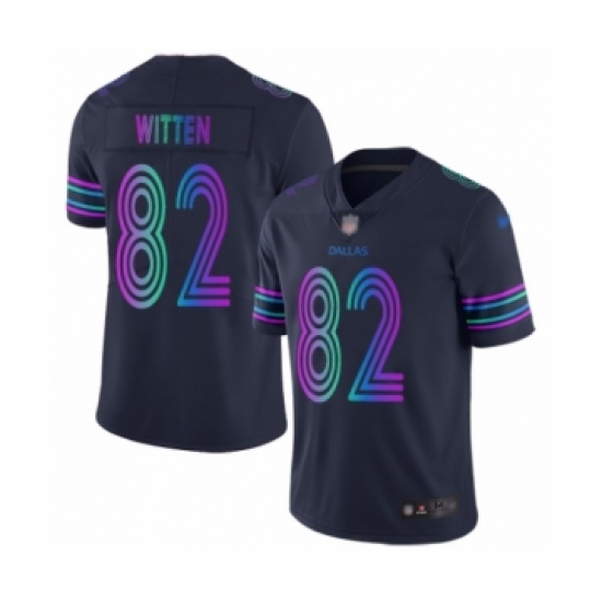 Men's Dallas Cowboys #82 Jason Witten Limited Navy Blue City Edition Football Jersey - Ujersey