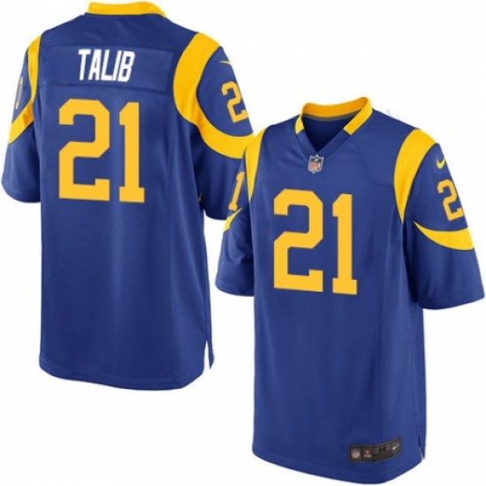 Men's Nike Los Angeles Rams #21 Aqib Talib Game Royal Blue Alternate NFL Jersey - Ujersey