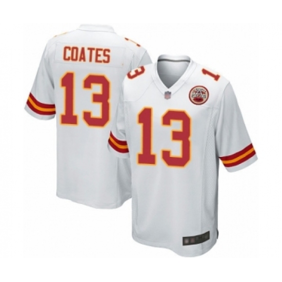 Men's Kansas City Chiefs #13 Sammie Coates Game White Football Jersey - Ujersey