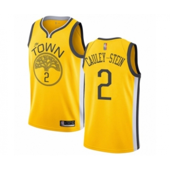 Women's Golden State Warriors #2 Willie Cauley-Stein Yellow Swingman Jersey - Earned Edition - Ujersey
