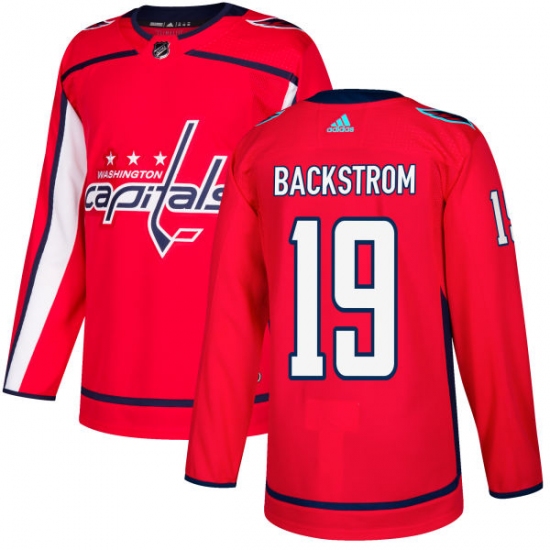 Youth Adidas Washington Capitals #19 Nicklas Backstrom Premier Red Home NHL Jersey - Ujersey
