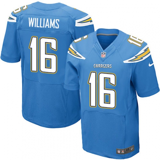Men's Nike Los Angeles Chargers #16 Tyrell Williams Elite Electric Blue Alternate NFL Jersey - Ujersey