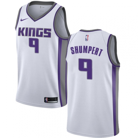 Men's Nike Sacramento Kings #9 Iman Shumpert Swingman White NBA Jersey - Association Edition - Ujersey