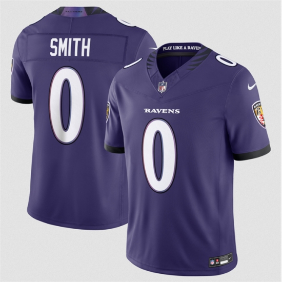 Men's Baltimore Ravens #0 Roquan Smith Purple 2026 F.U.S.E Vapor Stitched Limited Football Jersey - Ujersey