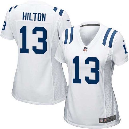 Women's Nike Indianapolis Colts #13 T.Y. Hilton Game White NFL Jersey