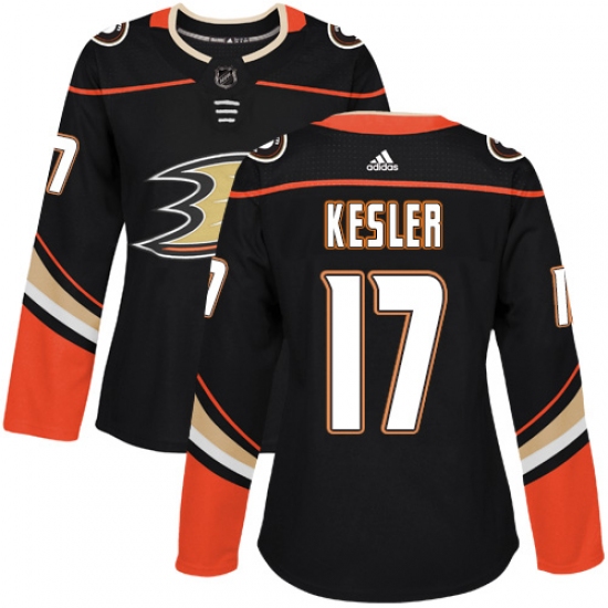 Women's Adidas Anaheim Ducks #17 Ryan Kesler Authentic Black Home NHL Jersey - Ujersey