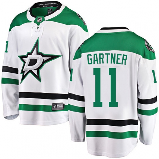 Men's Dallas Stars #11 Mike Gartner Fanatics Branded White Away Breakaway NHL Jersey - Ujersey