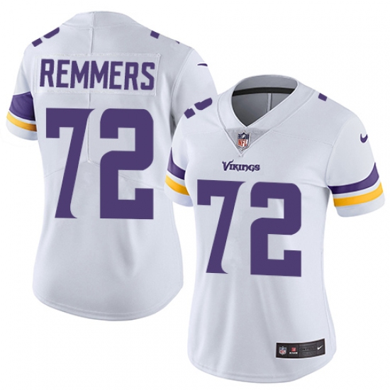 Women's Nike Minnesota Vikings #72 Mike Remmers White Vapor Untouchable Limited Player NFL Jersey - Ujersey