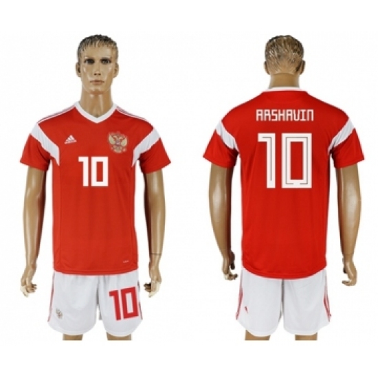 Russia #10 Arshavin Home Soccer Country Jersey
