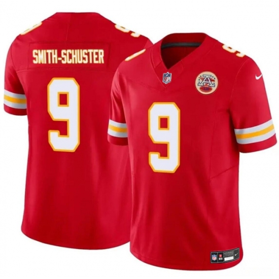 Men’s Kansas City Chiefs #9 JuJu Smith-Schuster Red 2023 F.U.S.E Vapor Untouchable Limited Stitched Football Jersey - Ujersey
