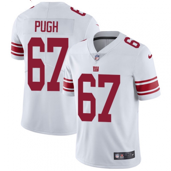 Men's Nike New York Giants #67 Justin Pugh White Vapor Untouchable Limited Player NFL Jersey - Ujersey