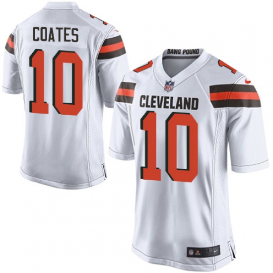 Men's Nike Cleveland Browns #10 Sammie Coates Game White NFL Jersey - Ujersey