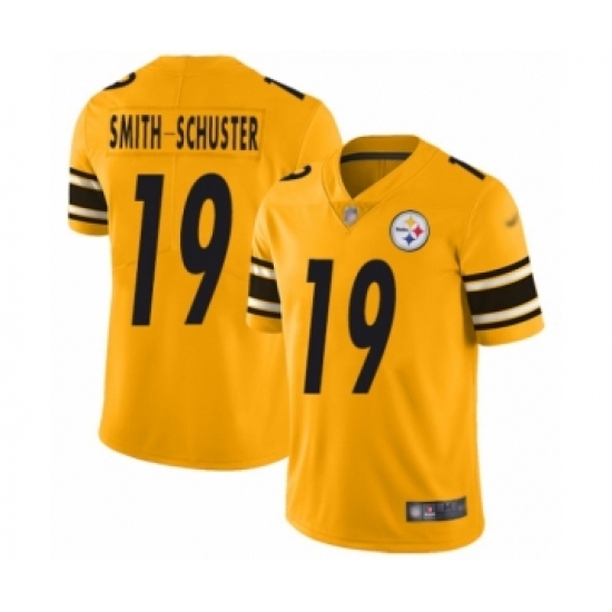 Men's Pittsburgh Steelers #19 JuJu Smith-Schuster Limited Gold Inverted Legend Football Jersey - Ujersey