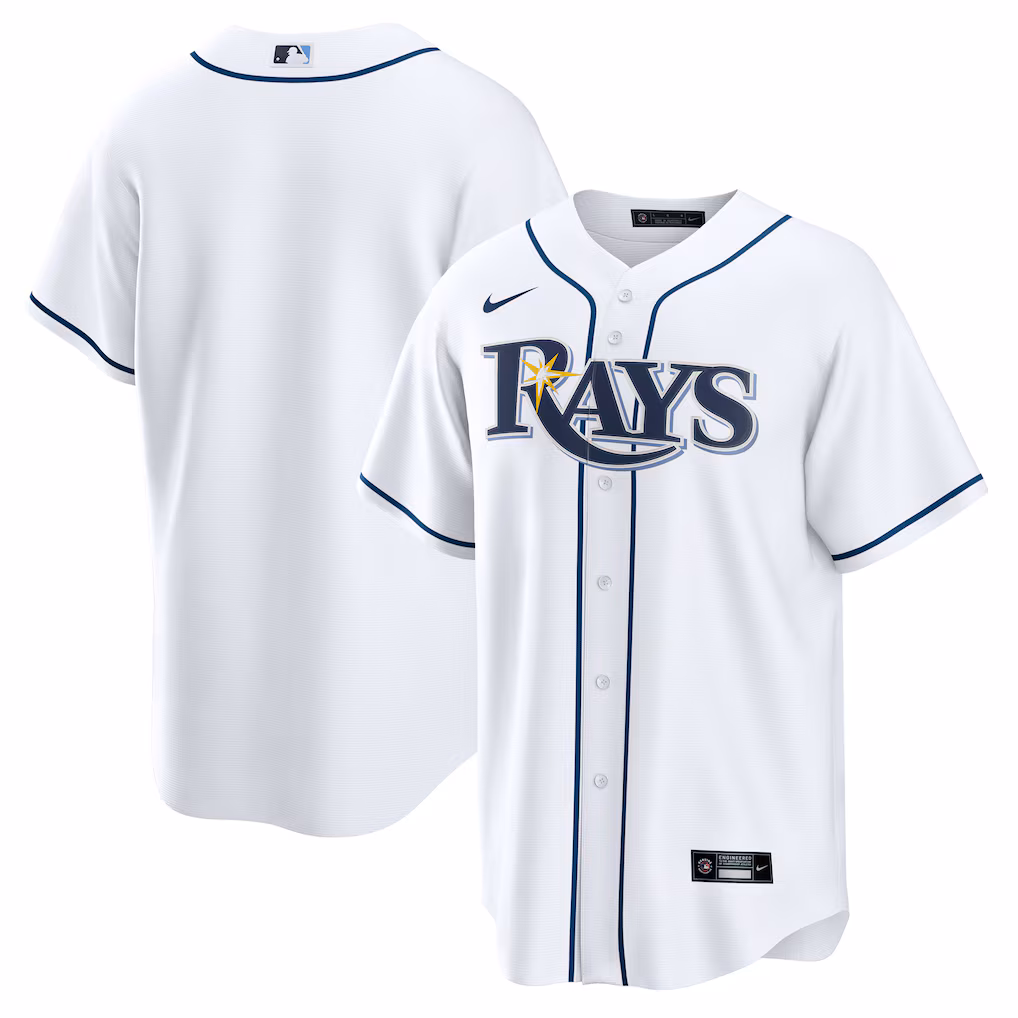 Youth Tampa Bay Rays  Nike White Home Replica Jersey - Ujersey NHL