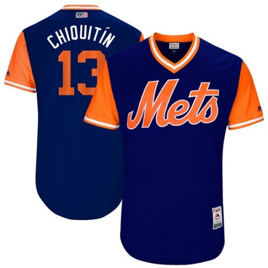 Men's Majestic New York Mets #13 Asdrubal Cabrera 