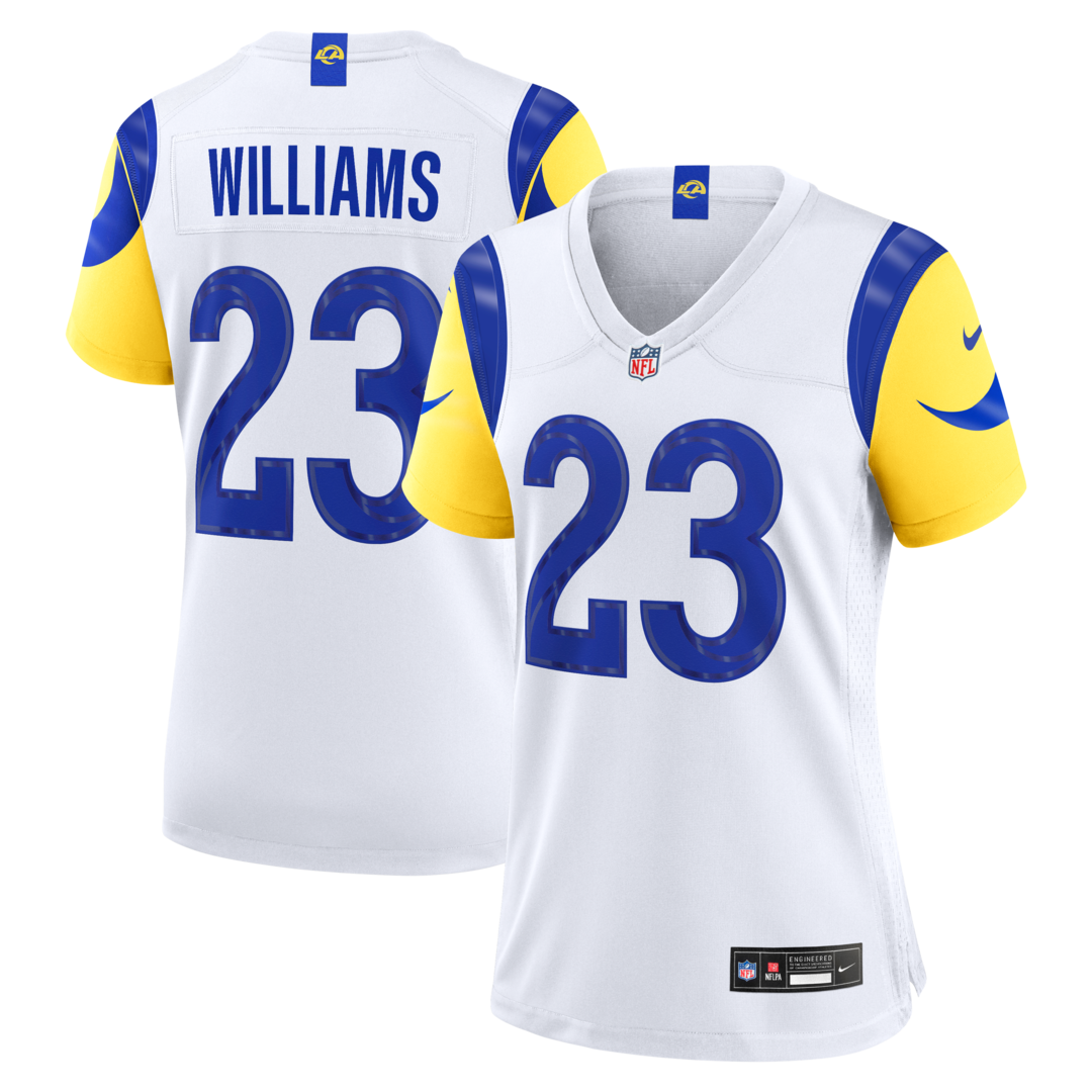 Women's Los Angeles Rams Kyren Williams Nike White Game Jersey - Ujersey