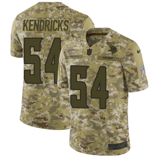 Men's Nike Minnesota Vikings #54 Eric Kendricks Limited Camo 2018 Salute to Service NFL Jersey - Ujersey