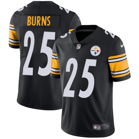 Youth Nike Pittsburgh Steelers #25 Artie Burns Black Team Color Vapor Untouchable Limited Player NFL Jersey - Ujersey