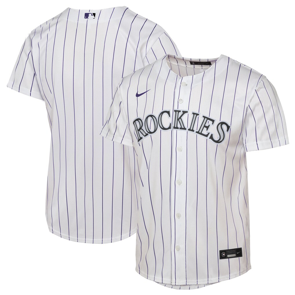 Youth Colorado Rockies  Nike White Home Replica Jersey - U-jersey