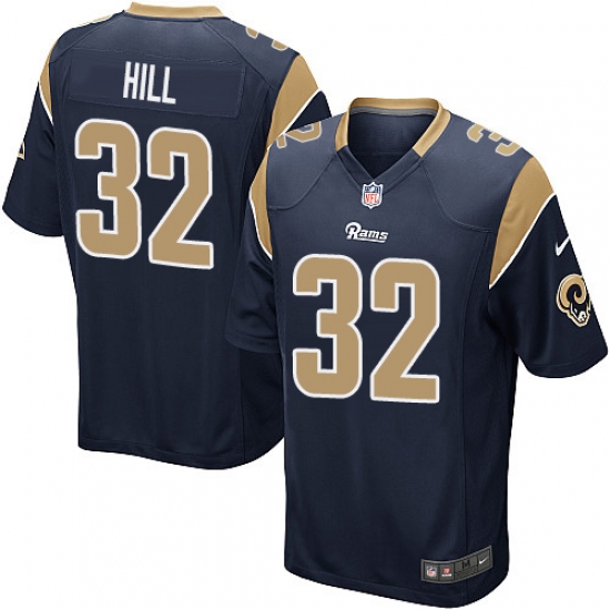 Men's Nike Los Angeles Rams #32 Troy Hill Game Navy Blue Team Color NFL Jersey - Ujersey