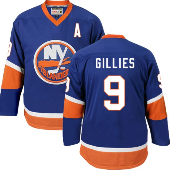Men's CCM New York Islanders #9 Clark Gillies Premier Baby Blue Throwback NHL Jersey - Ujersey