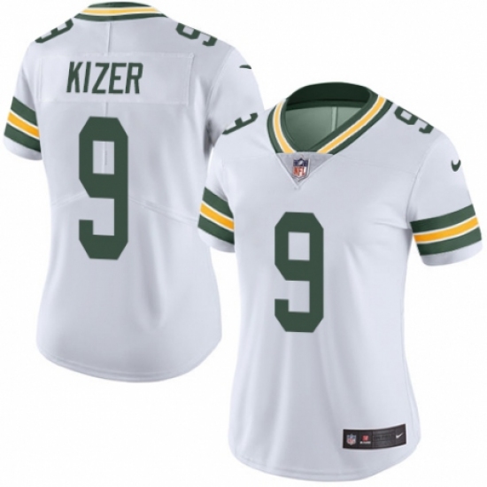 Women's Nike Green Bay Packers #9 DeShone Kizer White Vapor Untouchable Limited Player NFL Jersey - Ujersey