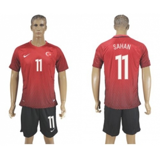 Turkey #11 Sahan Home Soccer Country Jersey