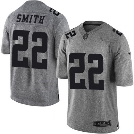 Men's Nike Minnesota Vikings #22 Harrison Smith Limited Gray Gridiron NFL Jersey - Ujersey