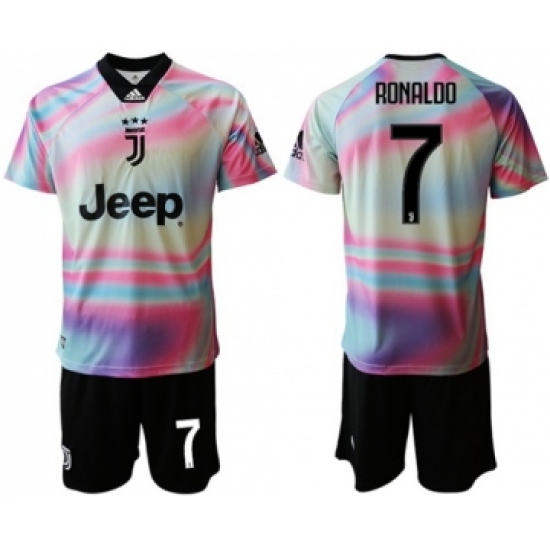 Juventus #7 Ronaldo Anniversary Soccer Club Jersey