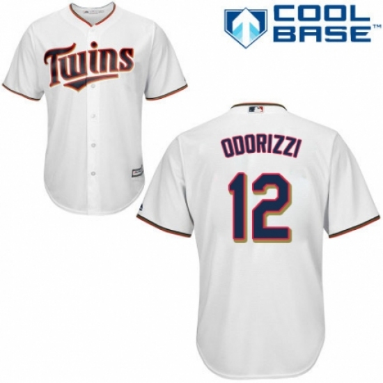 Youth Majestic Minnesota Twins #12 Jake Odorizzi Authentic White Home Cool Base MLB Jersey