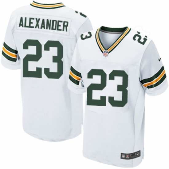 Men's Nike Green Bay Packers #23 Jaire Alexander Elite White NFL Jersey - Ujersey