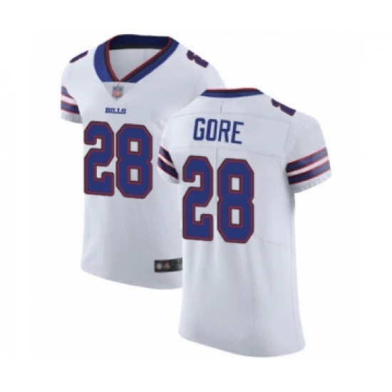 Men's Buffalo Bills #28 Frank Gore White Vapor Untouchable Elite Player Football Jersey - Ujersey