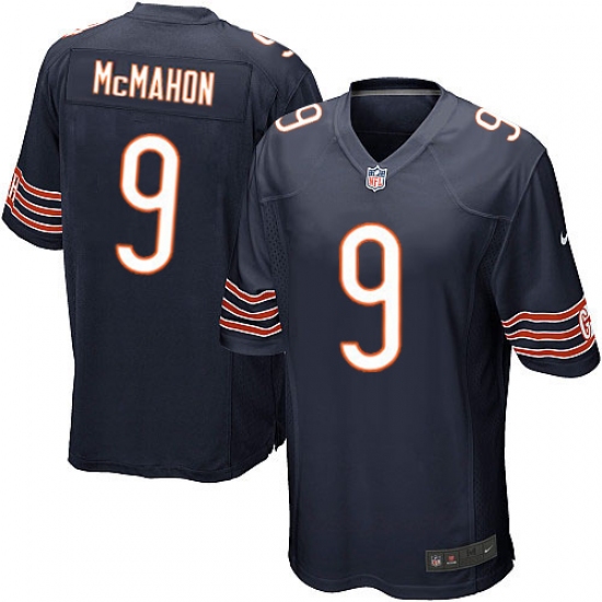 Men's Nike Chicago Bears #9 Jim McMahon Game Navy Blue Team Color NFL Jersey - Ujersey
