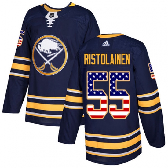 Youth Adidas Buffalo Sabres #55 Rasmus Ristolainen Authentic Navy Blue USA Flag Fashion NHL Jersey - Ujersey