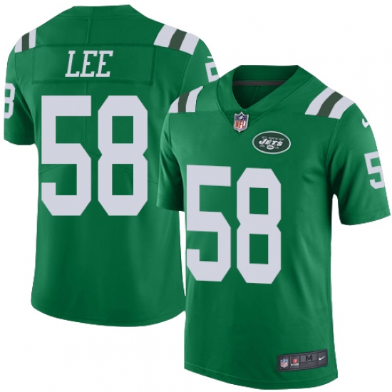 Youth Nike New York Jets #58 Darron Lee Limited Green Rush Vapor Untouchable NFL Jersey - Ujersey