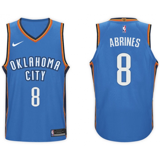 Nike NBA Oklahoma City Thunder #8 Alex Abrines Jersey 2017-18 New Season Blue Jersey