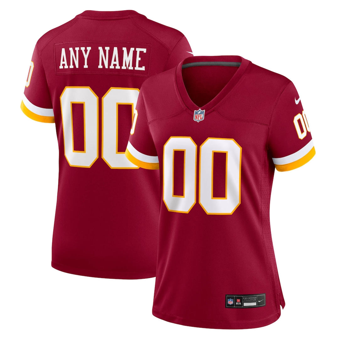 Women's Washington Commanders Nike Burgundy Custom Game Jersey - Ujersey