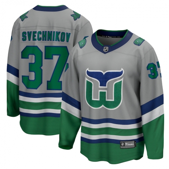 Men's Carolina Hurricanes #37 Andrei Svechnikov Fanatics Branded Gray 2020-21 Special Edition Breakaway Player Jersey - Ujersey