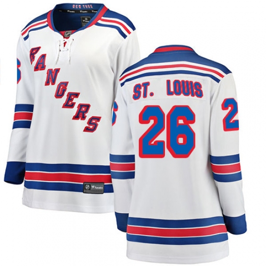 Women's New York Rangers #26 Martin St. Louis Fanatics Branded White Away Breakaway NHL Jersey - Ujersey