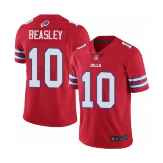 Men's Buffalo Bills #10 Cole Beasley Limited Red Rush Vapor Untouchable Football Jersey - Ujersey