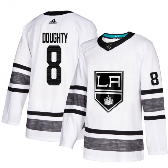 Men's Adidas Los Angeles Kings #8 Drew Doughty White 2019 All-Star Game Parley Authentic Stitched NHL Jersey - Ujersey