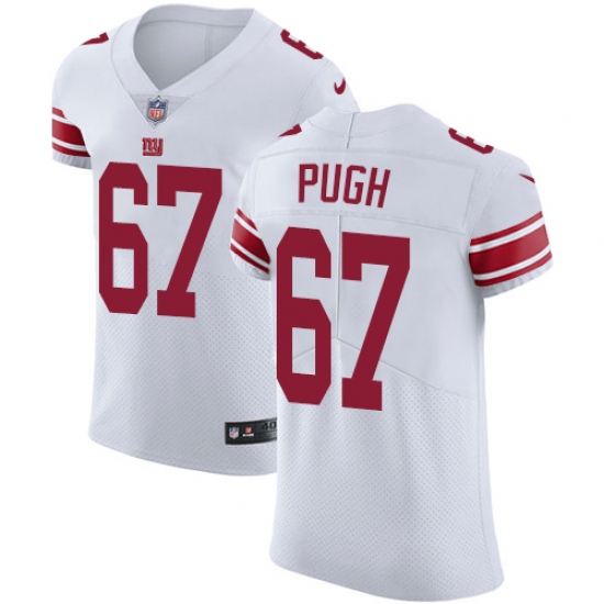 Men's Nike New York Giants #67 Justin Pugh White Vapor Untouchable Elite Player NFL Jersey - Ujersey