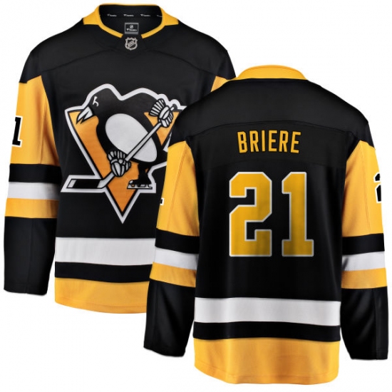 Youth Pittsburgh Penguins #21 Michel Briere Fanatics Branded Black Home Breakaway NHL Jersey - Ujersey