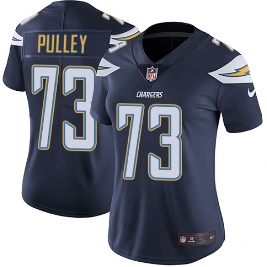 Women's Nike Los Angeles Chargers #73 Spencer Pulley Navy Blue Team Color Vapor Untouchable Limited Player NFL Jersey - Ujersey