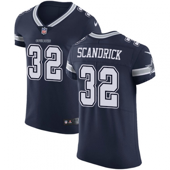 Men's Nike Dallas Cowboys #32 Orlando Scandrick Navy Blue Team Color Vapor Untouchable Elite Player NFL Jersey - Ujersey