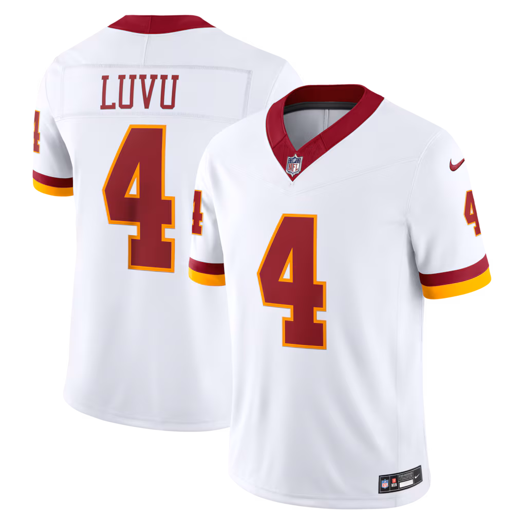 Men's Washington Commanders Frankie Luvu Nike White Super Bowl Era Vapor F.U.S.E. Sewn Down Limited Jersey - Ujersey Shop