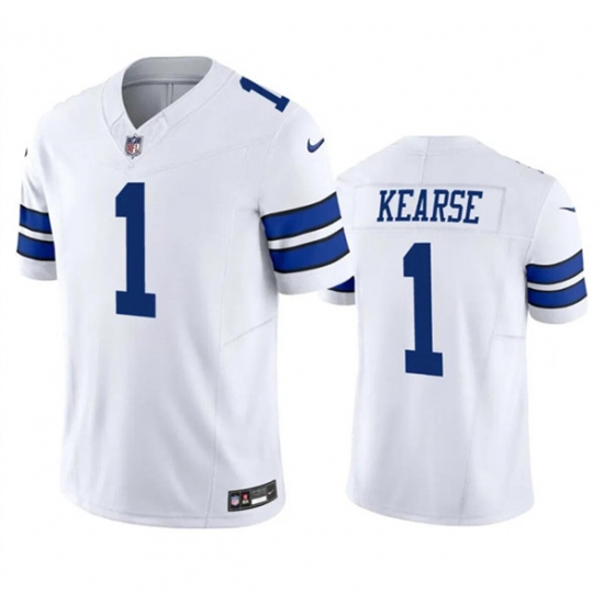 Men's Dallas Cowboys #1 Jayron Kearse White 2023 F.U.S.E. Vapor Limited Football Stitched Jersey - Ujersey